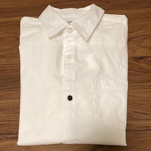 Melby Boys White Long Sleeve Cotton Shirt with a little stretch. Size 12.